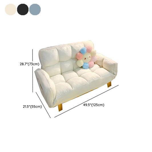 Flared Arm Loveseat Sofa Apartment Arm Settee for Living Room