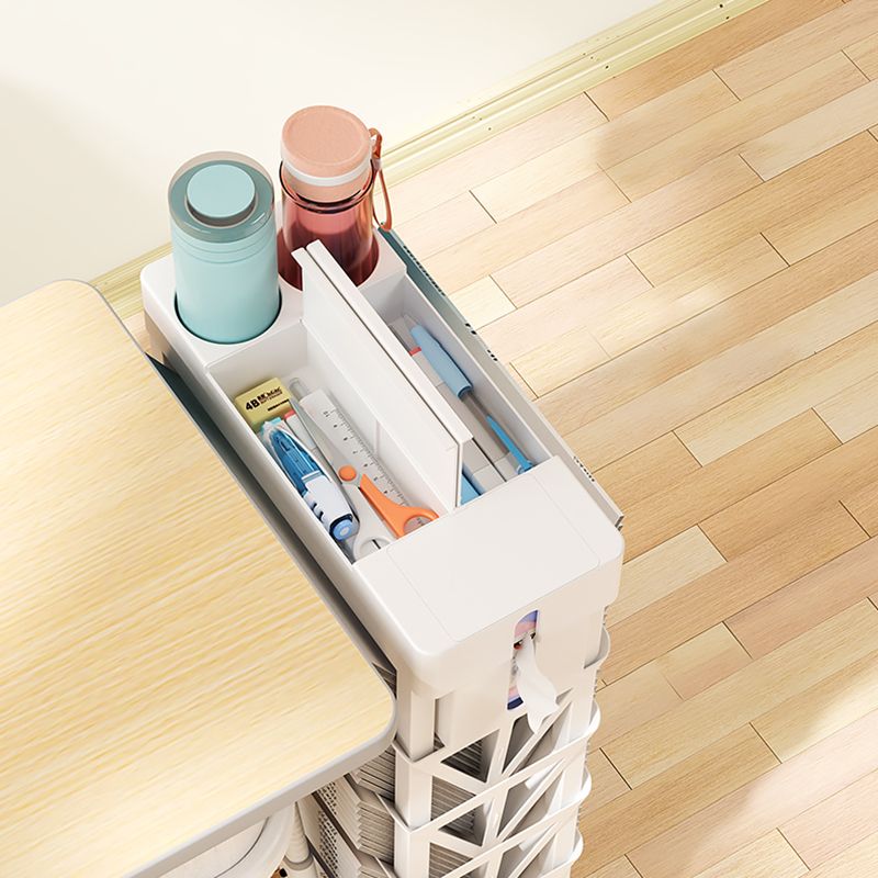 5-Shelf Plastic Ladder Bookcase Contemporary Closed Back Book Shelf Clearhalo 'Bookcases' 'furn' 'furn_bookcases' 'Furniture' 'furniture_bookcases' 'kitchen' 'kitchen_bookcases' 'Living Room Furniture' 'Office Furniture' 1200x1200_6fa1a264-7cef-4f96-be37-f6fc27605070