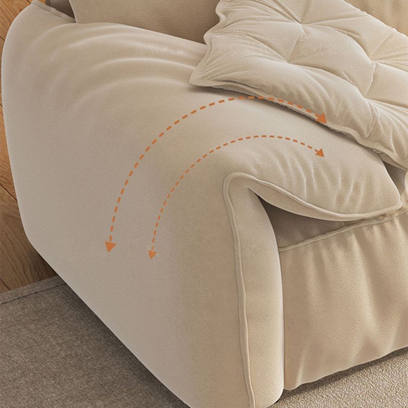 Contemporary Faux Leather Pillow Top Arm Sofa 2 Seater Stain Resistant Settee