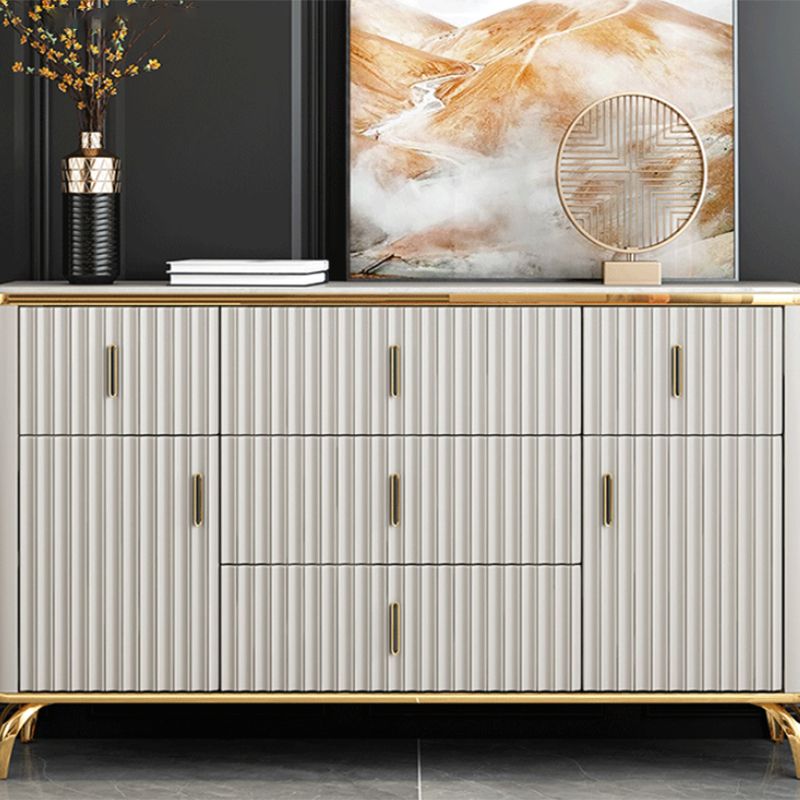 Contemporary Glam Combo Dresser Horizontal Storage Chest Dresser for Home Office Clearhalo 'Bedroom Furniture' 'Dressers & Chests' 'dressers_chests' 'furn' 'furn_dressers_chests' 'Furniture' 1200x1200_6fa4a251-325c-476f-8f51-9fba7341d6ca