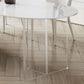 Modern 1/2/3/4/5 Pieces Dining Set Rectangle Acrylic Dining Table Set Clearhalo 'Dining Room Sets' 'Dining Tables & Seating' 'dining_room_set' 'furn' 'furn_dining_room_set' 'Furniture' 'furniture_dining_room_set' 'Kitchen & Dining Furniture' 'kitchen&dining_furn' 'kitchen' 1200x1200_6fa53863-252d-47c8-8854-6f523e4498ca