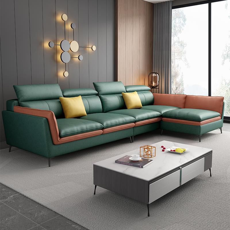 Soggiorno in pelle finta stazionaria nordica.