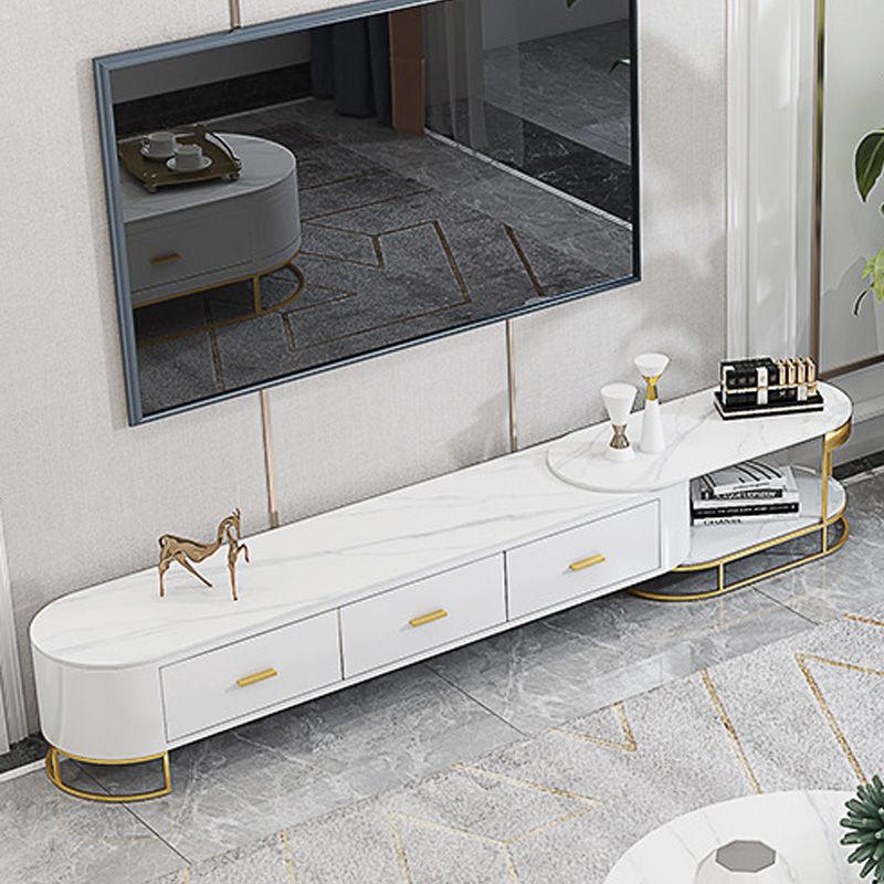 オープンストレージメディアコンソールテレビスタンドグラムテレビメディアスタンドの引き出し付き