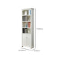 Wooden Closed Back Bookcase Standard Contemporary Bookshelf with Shelves