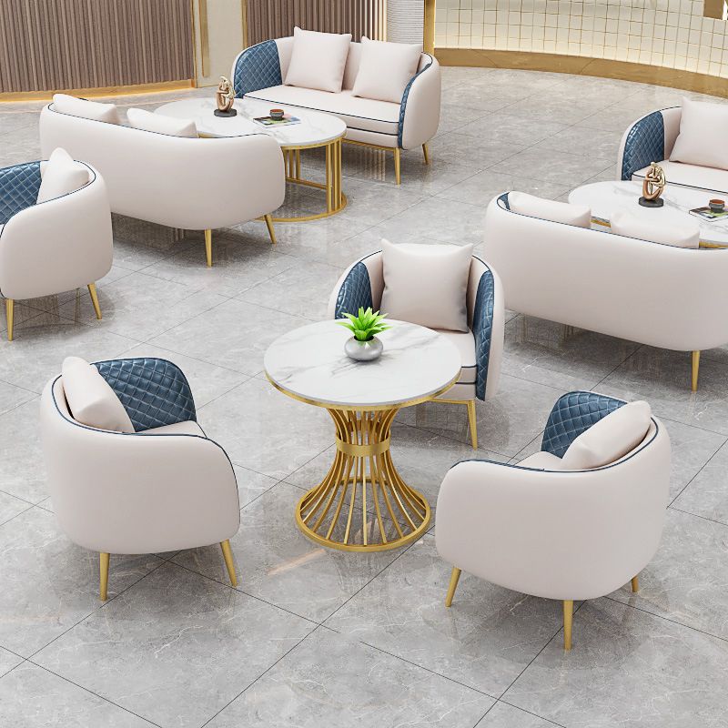 Geen verontrustende leisteen nestelende salontafelset Witte salontafel