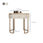 Luxurious Metal Make-up Vanity Stone Top Dressing Table Stool Set with Lighted Mirror