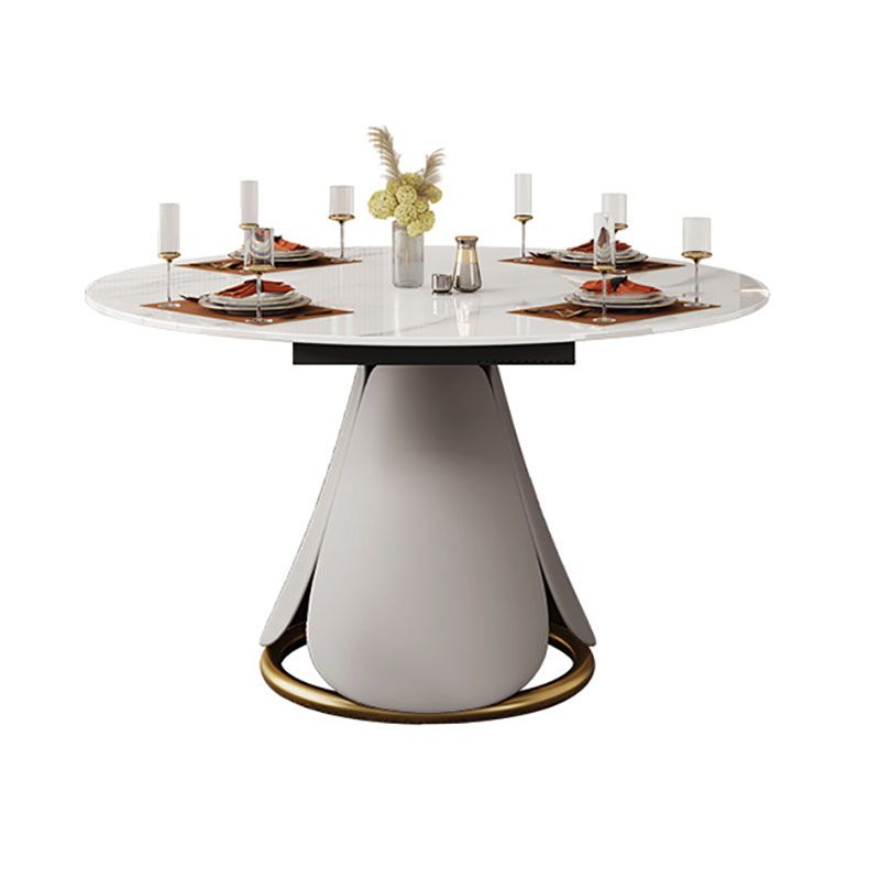 Modern Dining Round Table Dining Sintered Stone Table for Restaurant Clearhalo 'Dining Tables & Seating' 'Dining Tables' 'dining_table' 'furn' 'furn_dining_table' 'Furniture' 'furniture_dining_table' 'Kitchen & Dining Furniture' 'kitchen' 'kitchen_dining_table' 1200x1200_6faf0d9a-125b-4d17-9256-eeb09906cb7a