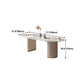 Modern Sintered Stone Table for Restaurant Oval Dining Table with Double Pedestal Base Clearhalo ' dining_table' 'Dining Tables & Seating' 'Dining Tables' 'furn' 'furn_dining_table' 'Furniture' 'furniture_dining_table' 'Kitchen & Dining Furniture' 'kitchen&dining_furn' 'kitchen' 'kitchen_dining_table' 1200x1200_6faf165f-532d-40b4-90e5-79bb65e593cf
