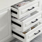 Scandinavisch witte tv-console woonkamer tv-meubel met lades en kasten