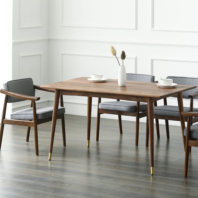 Rectangle Luxury Dining Table Wood Color Fixed Table with Pinewood Solid Wood Clearhalo ' dining_table' 'Dining Tables & Seating' 'Dining Tables' 'furn' 'furn_dining_table' 'Furniture' 'furniture_dining_table' 'Kitchen & Dining Furniture' 'kitchen&dining_furn' 'kitchen' 'kitchen_dining_table' 1200x1200_6fb4d65f-9418-449f-8731-6dc31274e95f
