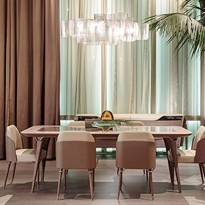 Sedie da pranzo in legno in legno in legno glam sedie da pranzo in vetro per uso da ristorante