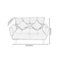 Square Arm Sofa Reclining 48.43" Biscuit Back Linen Loveseat Clearhalo 'furn' 'furn_sofas' 'Furniture' 'furniture_sofas' 'kitchen' 'kitchen_sofas' 'Living Room Furniture' 'Sofa' 'sofas' 1200x1200_6fb8f1fd-4935-4c37-af67-3f6aa3eae740