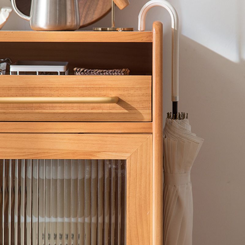 Serveur à manger en bois massif moderne buffet à 1 porte pour salle à manger