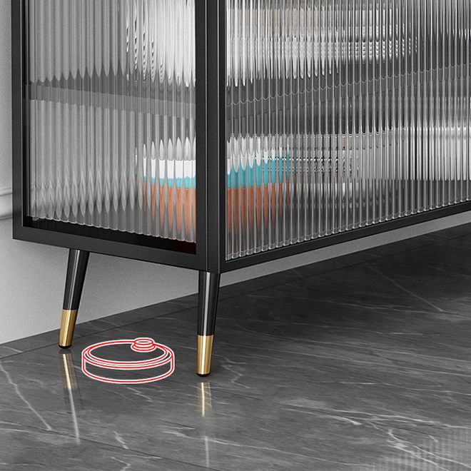 13.78"W Sideboard Glam Style Black Dining Server for Kitchen and Living Room Clearhalo 'buffet_sideboard' 'Buffets & Sideboards' 'furn' 'furn_buffet_sideboard' 'Furniture' 'Kitchen & Dining Furniture' 1200x1200_6fb9808a-dafc-43be-a408-55e0114d07a8