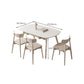 Sintered Stone Dining Table Modern Rectangle Dining Table for Kitchen Clearhalo 'Dining Tables & Seating' 'Dining Tables' 'dining_table' 'furn' 'furn_dining_table' 'Furniture' 'Kitchen & Dining Furniture' 1200x1200_6fb990b9-fe99-4ece-a13a-9beaa5c6b5b1
