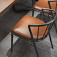 Juego de comedor industrial 1/3/5 PCS Mesa de comedor de madera maciza con sillas tapizadas