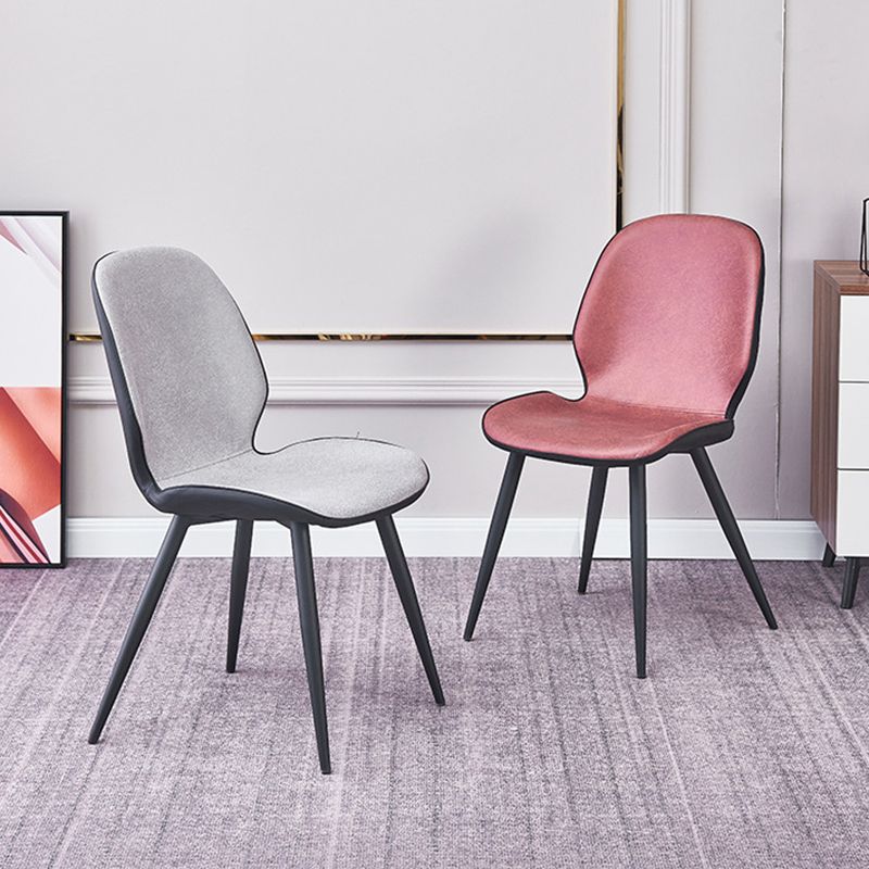 Modern Metal Dining Room Chair Wingback Side Chair for Restaurant Use Clearhalo ' kitchen&dining_furn' 'Dining Chairs' 'Dining Tables & Seating' 'dining_chair' 'furn' 'furn_dining_chair' 'Furniture' 'furniture_dining_chair' 'Kitchen & Dining Furniture' 'kitchen' 1200x1200_6fbc74a7-9a2a-4bb1-ad09-3287a27cb4b9