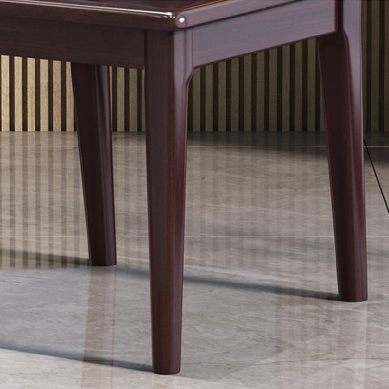 Solide houten eetstoelen moderne stijl armloze eetkamerstoelen voor eetkamer