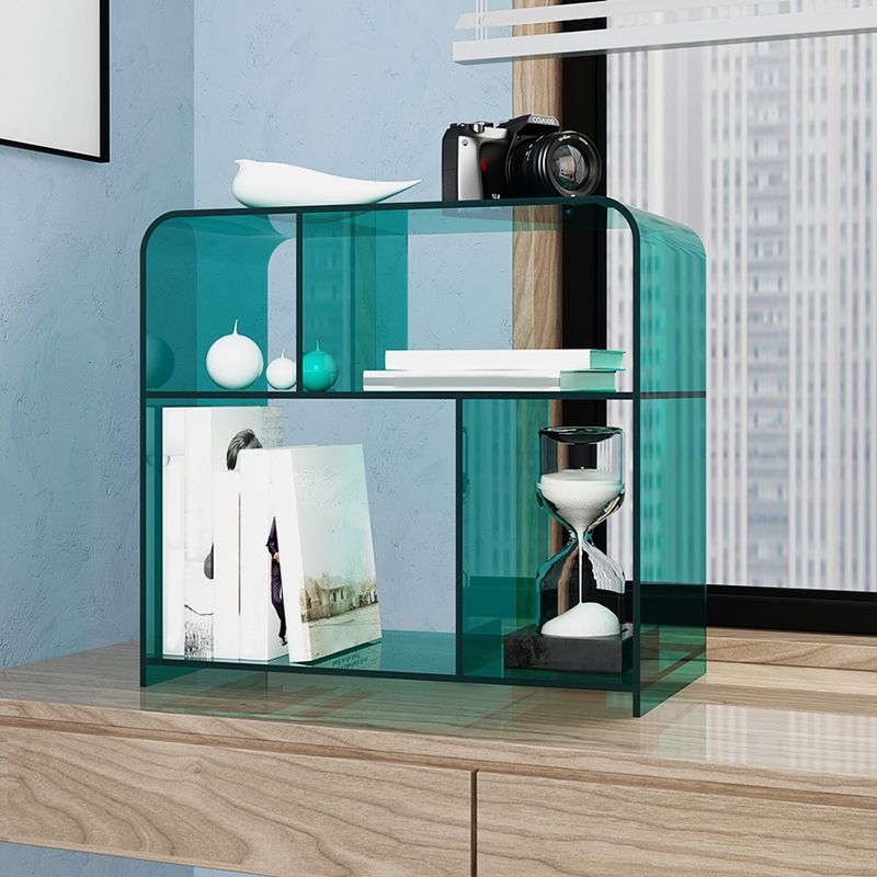 21.7" Tall Sofa Side Accent Table Modern Clear Acrylic End Table with Storage Clearhalo 'Coffee & Accent Tables' 'End & Side Tables' 'end_side_tables' 'furn' 'furn_end_side_tables' 'Furniture' 'Living Room Furniture' 1200x1200_6fbf90d2-3d35-41ee-8b19-e7dc246d0cf6