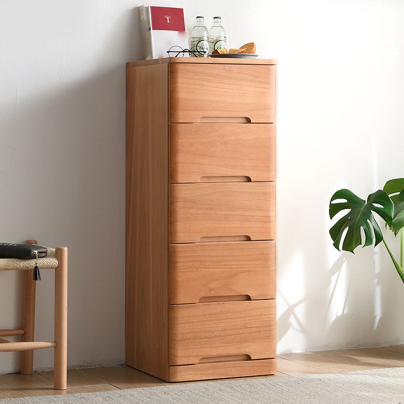 15.74" Wide Mid-Century Modern Wood Accent Chest with 6 Drawers