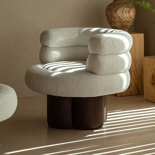 White Lounge Chair Arms Included Barrel Chair for Living Room Clearhalo 'Accent Chairs' 'accent_chairs' 'Chairs & Seating' 'furn' 'furn_accent_chairs' 'Furniture' 'Living Room Furniture' 1200x1200_6fc0b9ba-60e8-4463-979e-53316e6c37d6