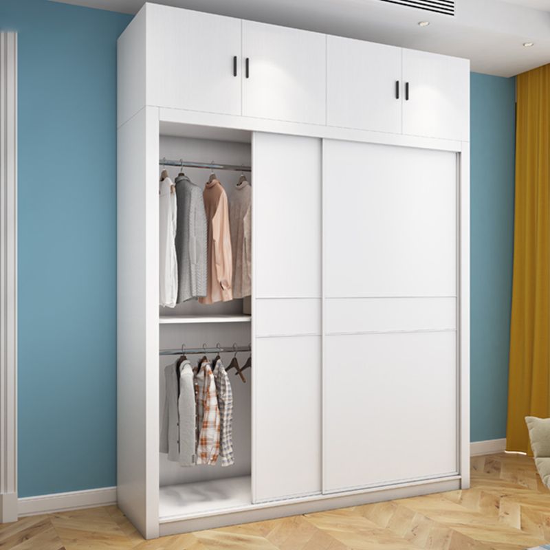 Hedendaagse stijl Garderobe Armoire wit ontworpen houten garderobe met lade