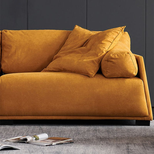 Ledersofa stationärer Sofa Feste Farbe modernes Sofa für Wohnzimmer