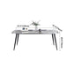 Sintered Stone Dining Table Industrial Style Black 4 Legs Base Rectangle Table for Dining Room Clearhalo ' dining_table' 'Dining Tables & Seating' 'Dining Tables' 'furn' 'furn_dining_table' 'Furniture' 'furniture_dining_table' 'Kitchen & Dining Furniture' 'kitchen&dining_furn' 'kitchen' 'kitchen_dining_table' 1200x1200_6fc689c0-1feb-49af-89b0-b0a60045ffbb