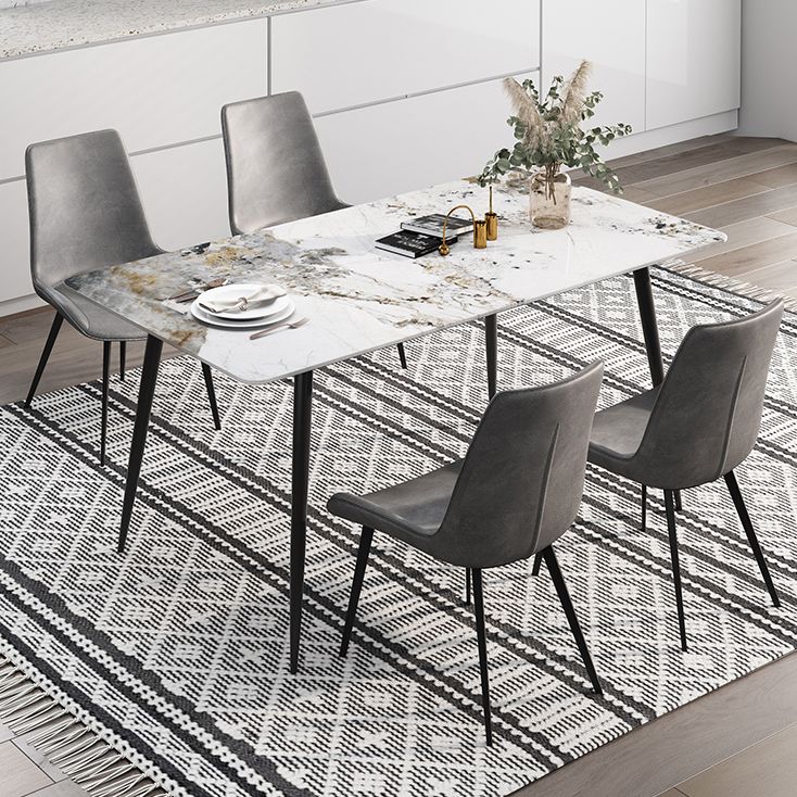 Industrial Style Rectangle Dining Site Table Stone Dining Room Home Furniture Clearhalo ' dining_table' 'Dining Tables & Seating' 'Dining Tables' 'furn' 'furn_dining_table' 'Furniture' 'furniture_dining_table' 'Kitchen & Dining Furniture' 'kitchen&dining_furn' 'kitchen' 'kitchen_dining_table' 1200x1200_6fc801ca-0722-4d94-b9eb-e945ac2db830