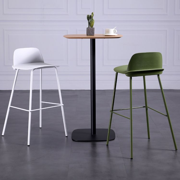 Contemporary Bar Stool Armless Plastic Low Back Counter Chair with Iron Base Clearhalo 'Bar Furniture' 'Bar Stools' 'bar_stools' 'furn' 'furn_bar_stools' 'furniture_bar_stools' 'Kitchen & Dining Furniture' 'kitchen&dining_furn' 'kitchen' 'kitchen_furn' Furniture' 1200x1200_6fc89217-493f-4438-8805-59254aff03c4