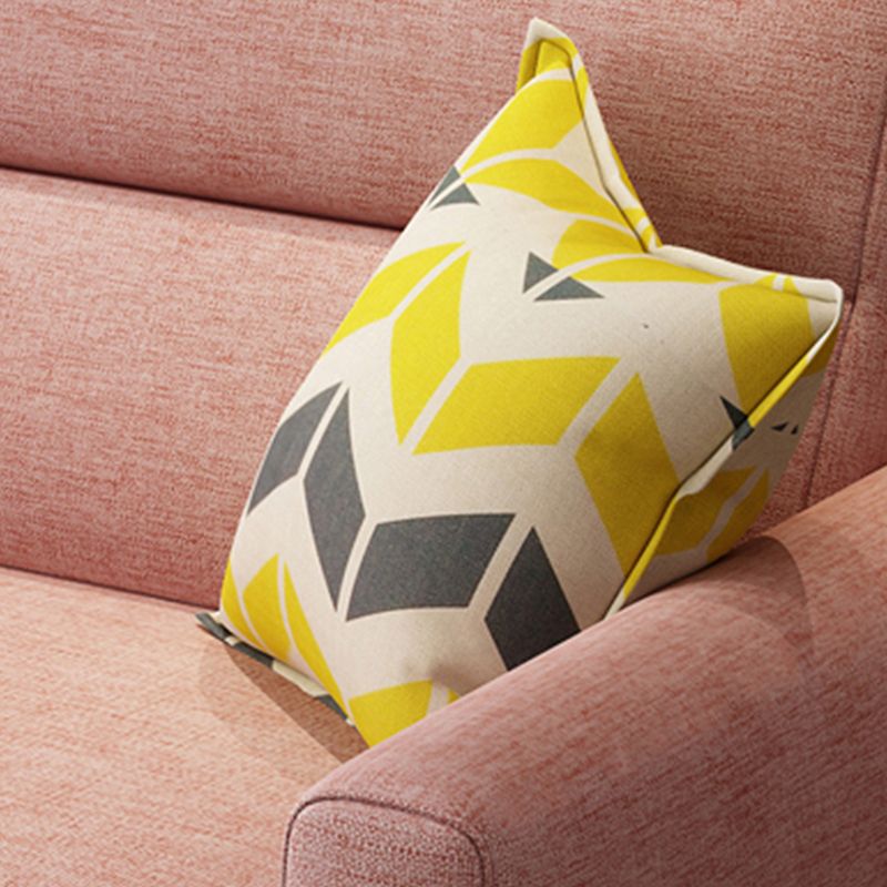 31.4 "Hリネン/ベルベット四角い腕縫製枕バックソファリビングルーム