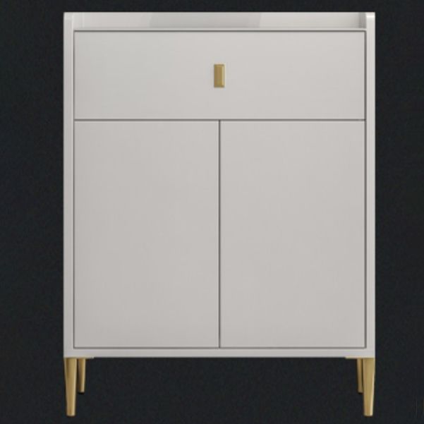 Pista de madera blanca de 1 cortavadora servidor moderno con encimera de piedra para sala de estar