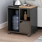 Transitional Rectangular End Table Removable Sofa Side Table with Storage