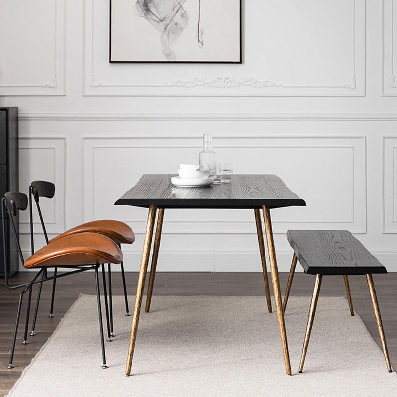 Tavolo da pranzo in legno massiccio tradizionale tavolo da pranzo di lusso con cornice dorata