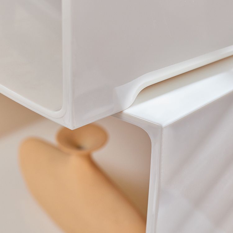 Estantería acrílica cerrada estilo nórdico estantería cuadrada minimalista