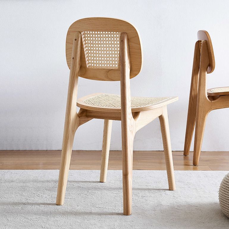 Armless Dining Chairs Modern Rubber Wood Side Chairs for Kitchen Clearhalo 'Dining Chairs' 'Dining Tables & Seating' 'dining_chair' 'furn' 'furn_dining_chair' 'Furniture' 'furniture_dining_chair' 'Kitchen & Dining Furniture' 1200x1200_6fd12299-6572-4819-8ebf-8700236e7dcb