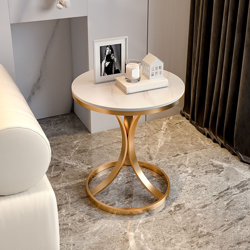 21.65" Tall Contemporary Style Side End Table Metal Frame Side Accent Table Clearhalo 'Coffee & Accent Tables' 'End & Side Tables' 'end_side_tables' 'furn' 'furn_end_side_tables' 'Furniture' 'Living Room Furniture' 1200x1200_6fd23842-0159-41fc-907d-0427e2e9b463