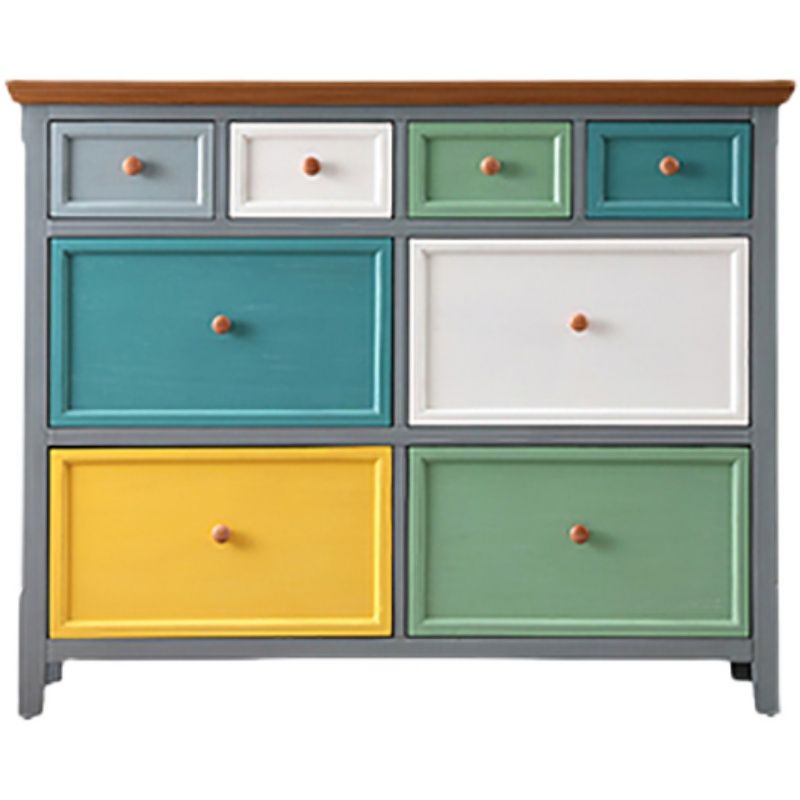 Tradizionale torace in legno in legno in legno cassa di stoccaggio con multi