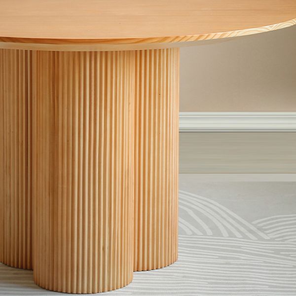 北欧1/3/4/5/7ピースダイニングセットダイニングルーム用の丸い木製ダイニングテーブル