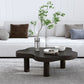 Table basse scandinave de forme libre avec 3 pieds en bois de pin