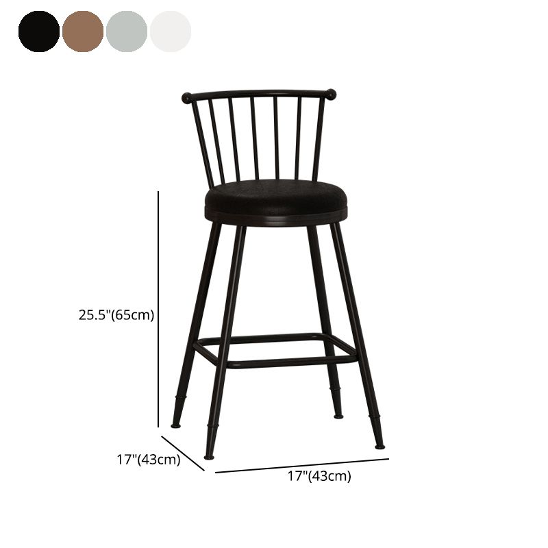 Leather Matte Finish Bristol Stool Low Back Footrest Barstool Clearhalo 'Bar Furniture' 'Bar Stools' 'bar_stools' 'furn' 'furn_bar_stools' 'Furniture' 'furniture_bar_stools' 'Kitchen & Dining Furniture' 1200x1200_6fd7d56f-55ef-4de4-9645-0a9ffa4a6acb