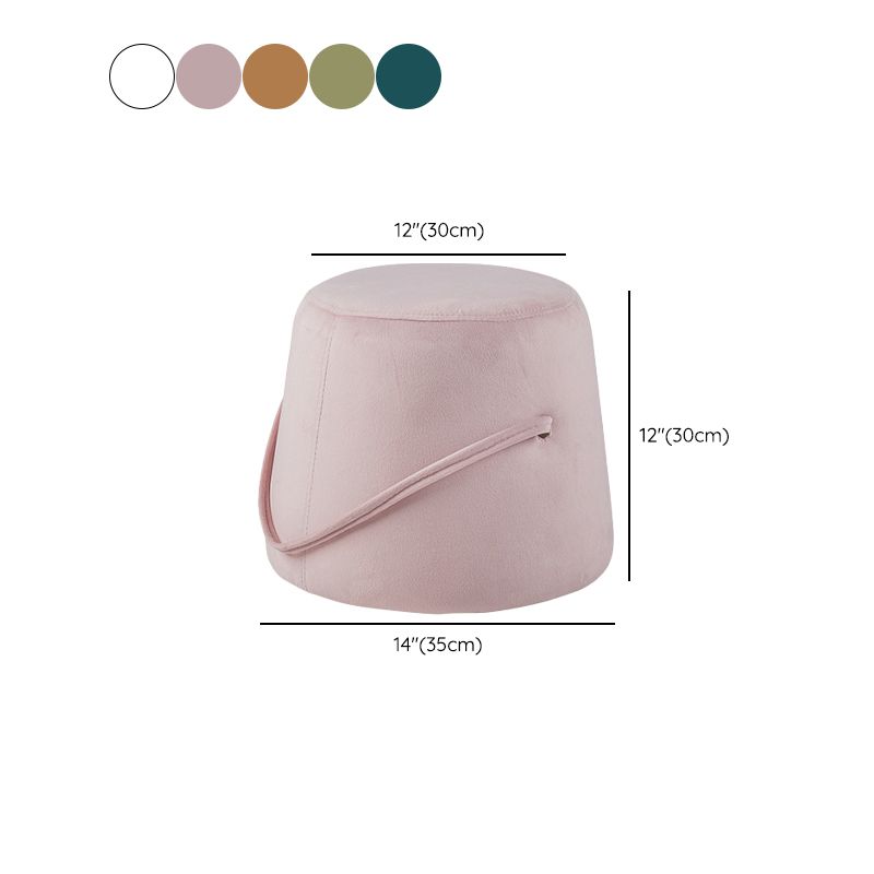 Fabric Standard Stool Modern Style Simple Household Round Footstool Clearhalo 'furn' 'furn_ottomans_poufs' 'Furniture' 'Living Room Furniture' 'Ottomans & Poufs' 'ottomans_poufs' 1200x1200_6fd9b388-aff3-45d2-93b2-523188a2b339