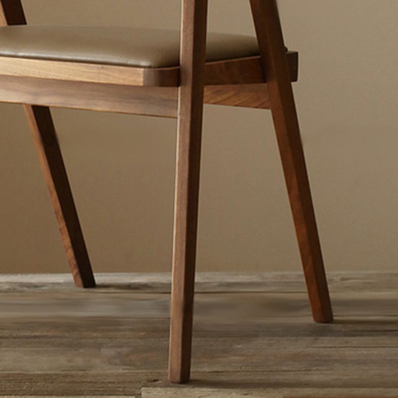 Contemporary Kitchen Dining Armchair Wood Side Dining Chairs Clearhalo 'Dining Chairs' 'Dining Tables & Seating' 'dining_chair' 'furn' 'furn_dining_chair' 'Furniture' 'Kitchen & Dining Furniture' 1200x1200_6fda4eb0-78fd-43dd-81d7-52dff5476f17