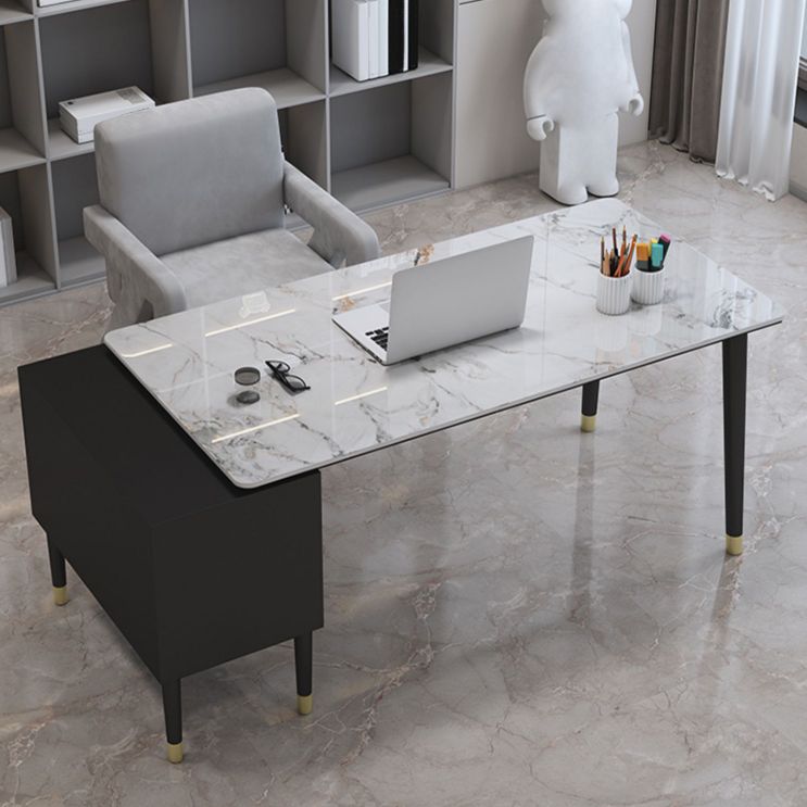 Glam Stone Office Schreibtischschrank gehörte Schreibtisch für Büro