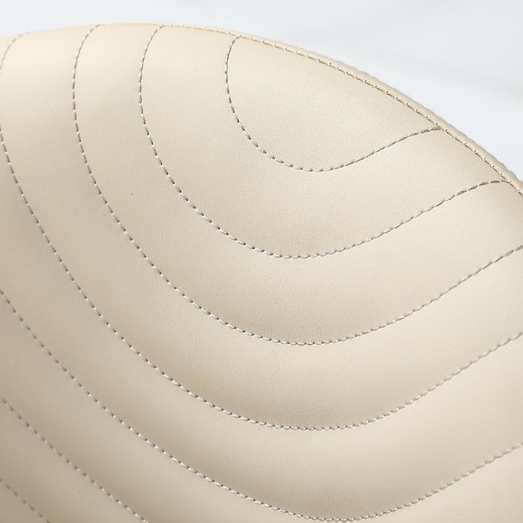 Solid Back Side Chair Modern Contemporary Leather Indoor-Outdoor Chair