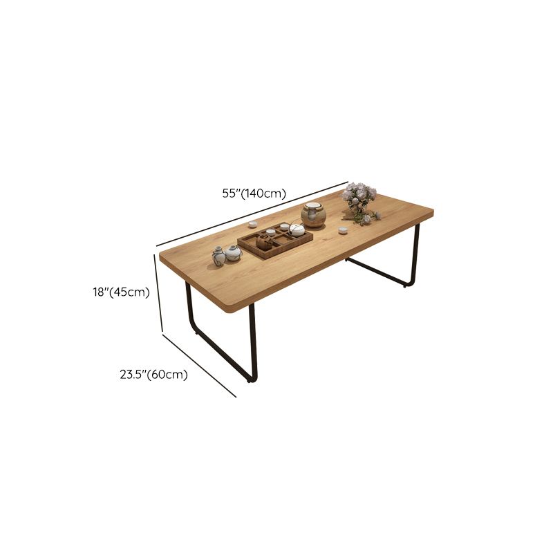 Sled 1 Single Coffee Table Scandinavian Pine Wood Rectangular Cocktail Table Clearhalo 'Coffee & Accent Tables' 'Coffee Tables' 'coffee_tables' 'furn' 'furn_coffee_tables' 'Furniture' 'Living Room Furniture' 1200x1200_6fddfff3-0bda-49dc-ba8e-663e4d2f47fd