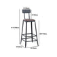 Industrial 1/2/3/5 Pieces Square Bar Table Set Solid Wood Bistro Set Clearhalo 'Bar Furniture' 'furn' 'furn_home_bar_bar_sets' 'Furniture' 'Home Bars & Bar Sets' 'home_bar_bar_sets' 'Kitchen & Dining Furniture' 1200x1200_6fe29714-75f4-4555-978b-e2f6efc333b1