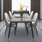 Glam 1/5/6/7 Pieces Dining Set Rectangular Dining Room Table Set Clearhalo 'Dining Room Sets' 'Dining Tables & Seating' 'dining_room_set' 'furn' 'furn_dining_room_set' 'Furniture' 'furniture_dining_room_set' 'Kitchen & Dining Furniture' 'kitchen&dining_furn' 'kitchen' 1200x1200_6fe45705-e291-4394-bdd4-8207cfd3613d