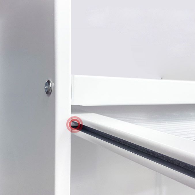 Babor de archivos de vidrio de vidrio moderno con almacenamiento de cerraduras para el hogar y la oficina