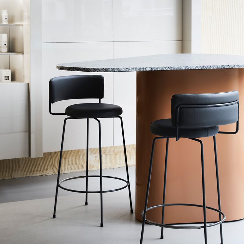 Industrial Style Metal Bar Stool Footrest Counter Stool for Living Room Clearhalo 'Bar Furniture' 'Bar Stools' 'bar_stools' 'furn' 'furn_bar_stools' 'Furniture' 'Kitchen & Dining Furniture' 1200x1200_6fe68220-7c38-41e5-9954-762a6e216584